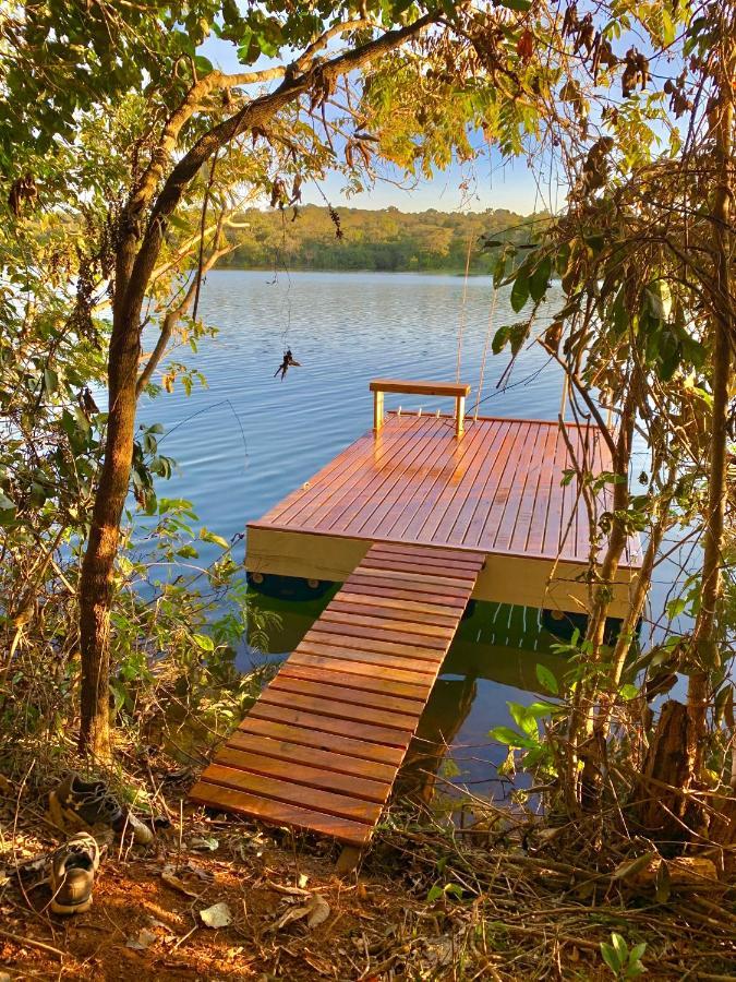 Chale Com Jacuzzi Vista Do Lago Alexania Exterior photo